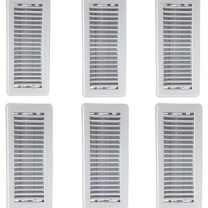 NEW 6 Hartford Ventilation 4 inch by 10 inch Floor Vent Covers White